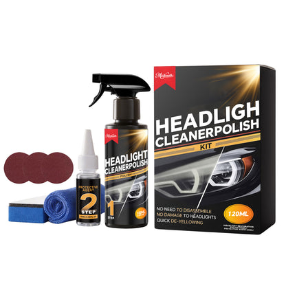 Car Headlight Care Kit for Refurbishment and Surface Protection