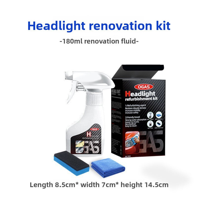 Car Headlight Refurbishment Fluid Coating Kit
