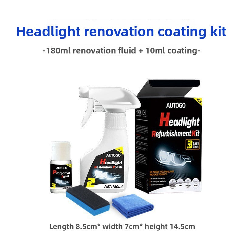 Car Headlight Refurbishment Fluid Coating Kit