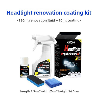 Car Headlight Refurbishment Fluid Coating Kit