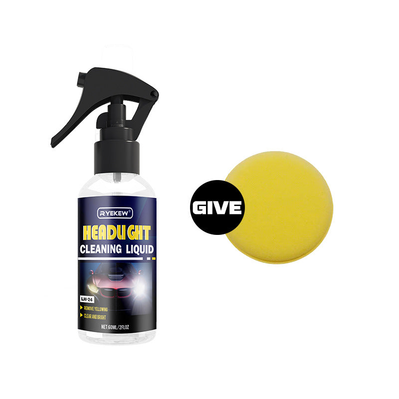 Car Headlight Restoration Cleaner Scratch and Yellowing Removal Fluid