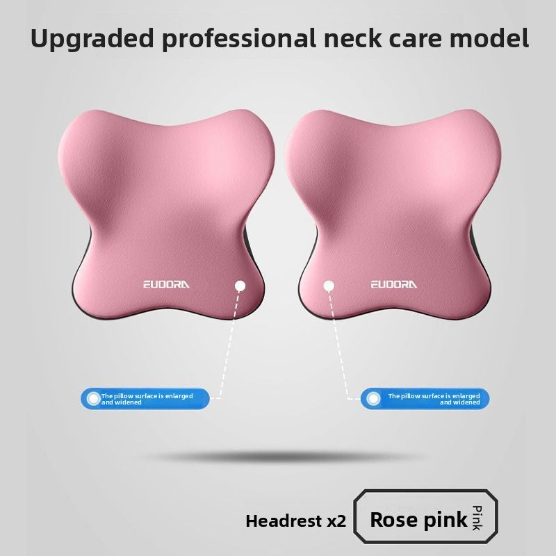 Car Headrest and Lumbar Support Pillow