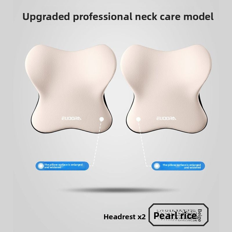 Car Headrest and Lumbar Support Pillow
