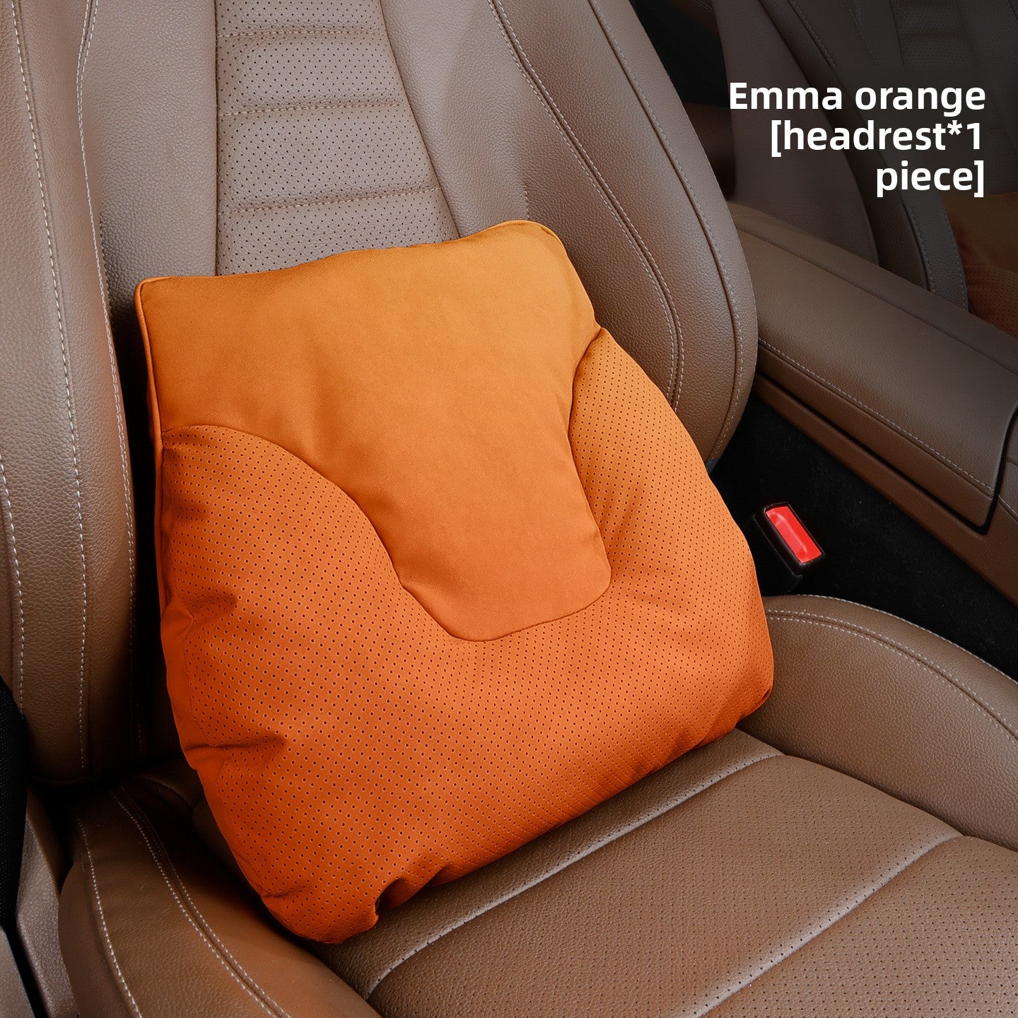 Car Headrest Neck Pillow and Lumbar Support Set