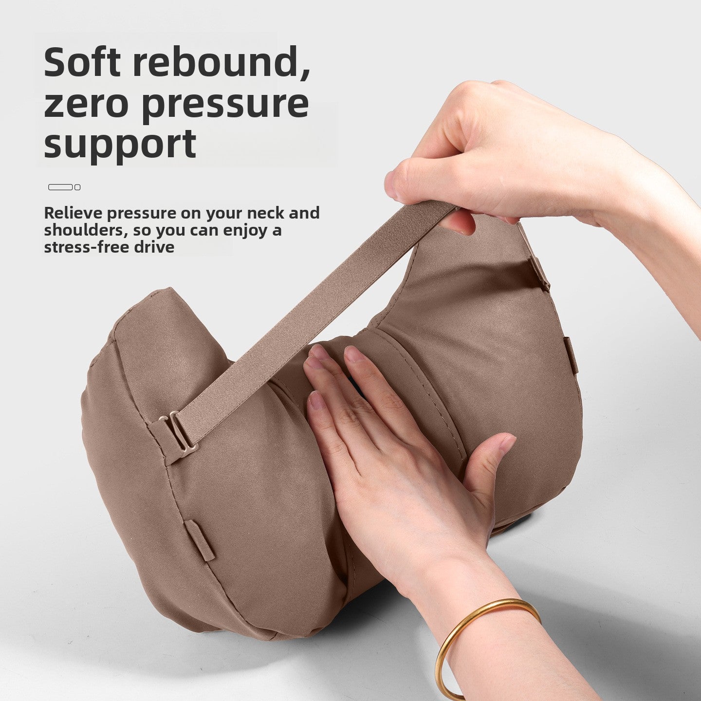 Car Headrest Neck Pillow and Lumbar Support Set