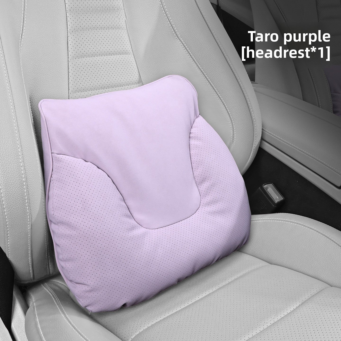 Car Headrest Neck Pillow and Lumbar Support Set
