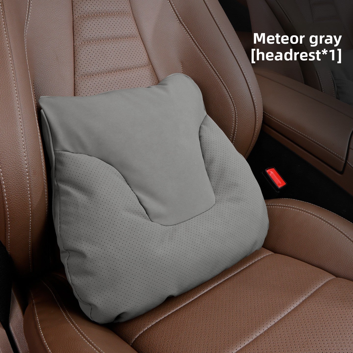 Car Headrest Neck Pillow and Lumbar Support Set