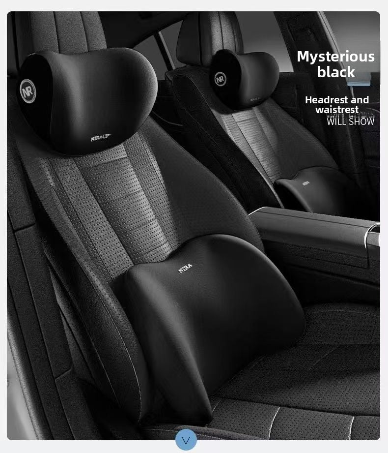 Car headrest with in-car memory foam