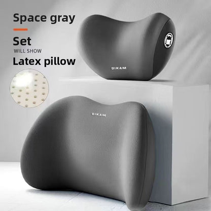 Car headrest with in-car memory foam