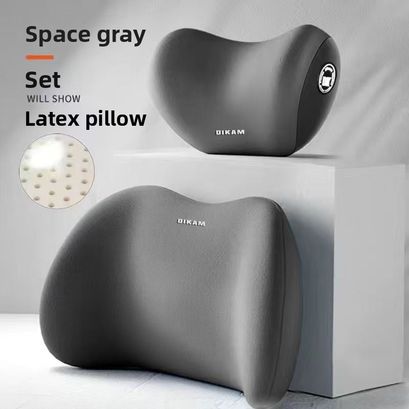 Car headrest with in-car memory foam