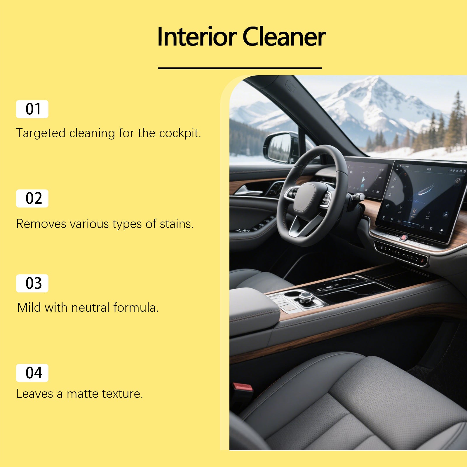 Car Interior Cleaner Dashboard Polishing Refreshing Agent