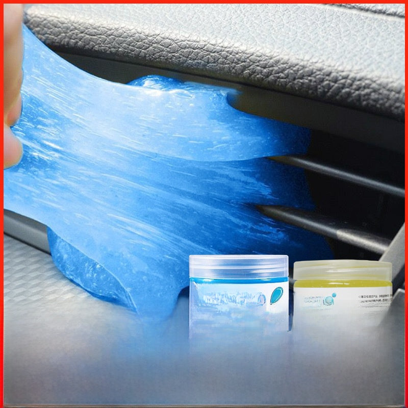 Car interior gap cleaning rubber sheet