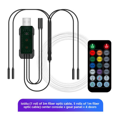 Car Interior LED Ambient Light Strip with Voice Control