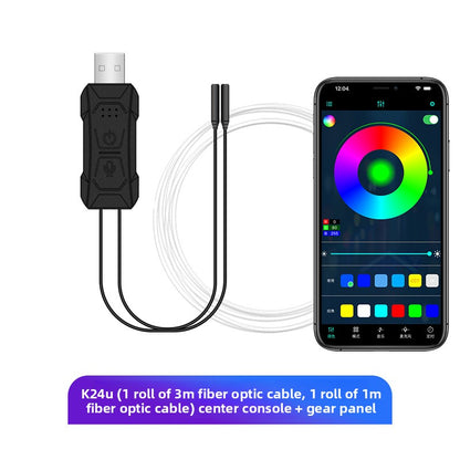 Car Interior LED Ambient Light Strip with Voice Control