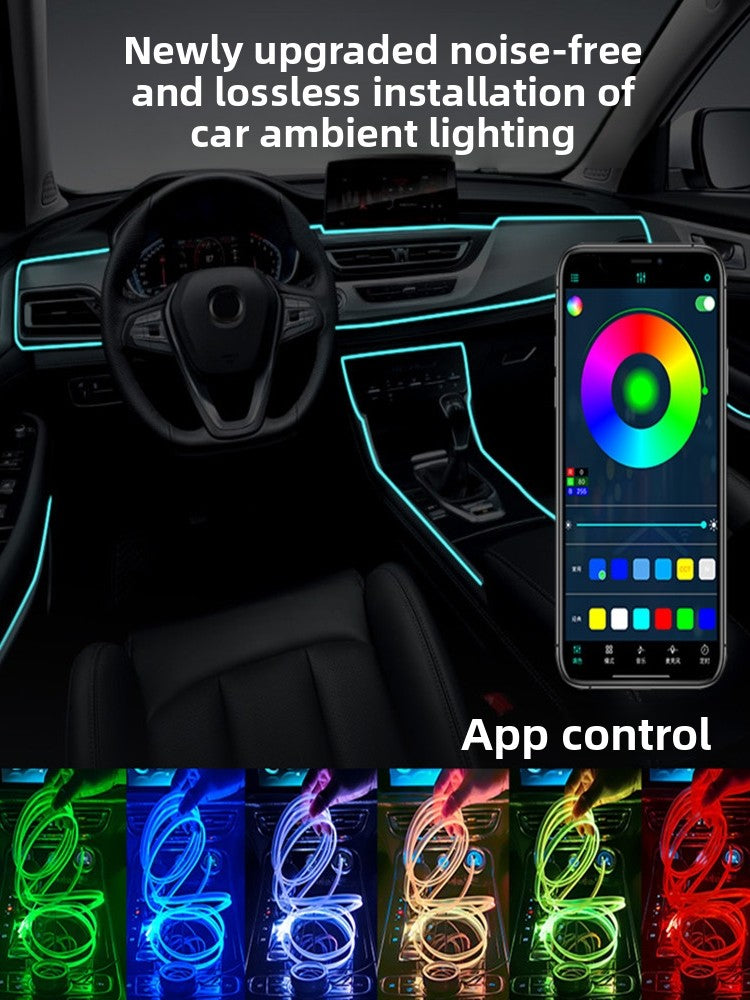 Car Interior LED Ambient Light Strip with Voice Control