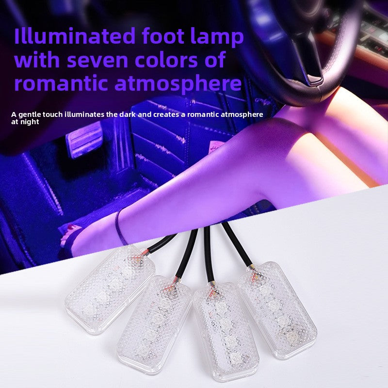 Car Interior LED Ambient Light Voice Control USB