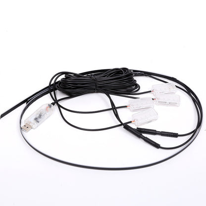 Car Interior LED Ambient Light Voice Control USB