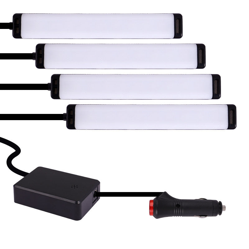 Car Interior LED Ambient Lighting with App and Sound Control
