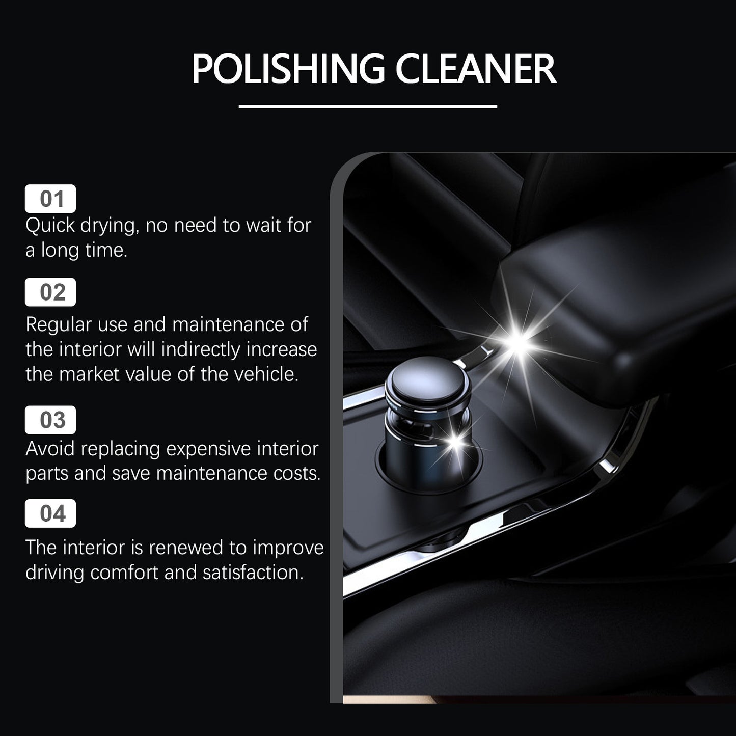 Car Interior Polishing Rejuvenation Decontamination Polishing Agent