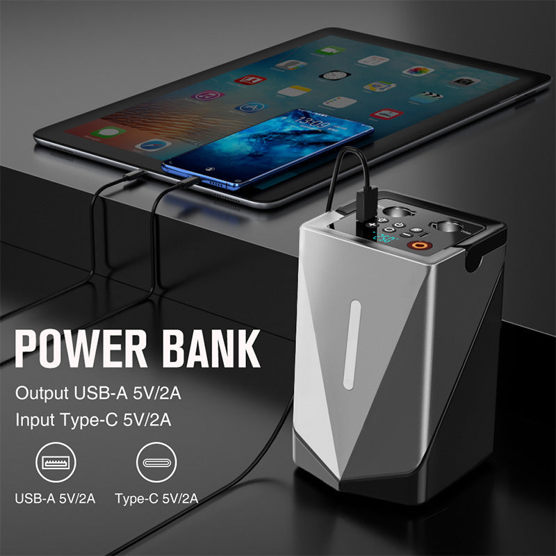 Car Jump Starter with Air Compressor and Power Bank