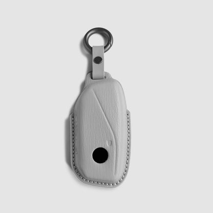 Car leather-covered shell with buckle closure