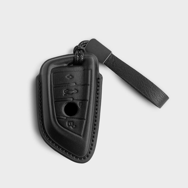 Car leather-covered shell with buckle closure