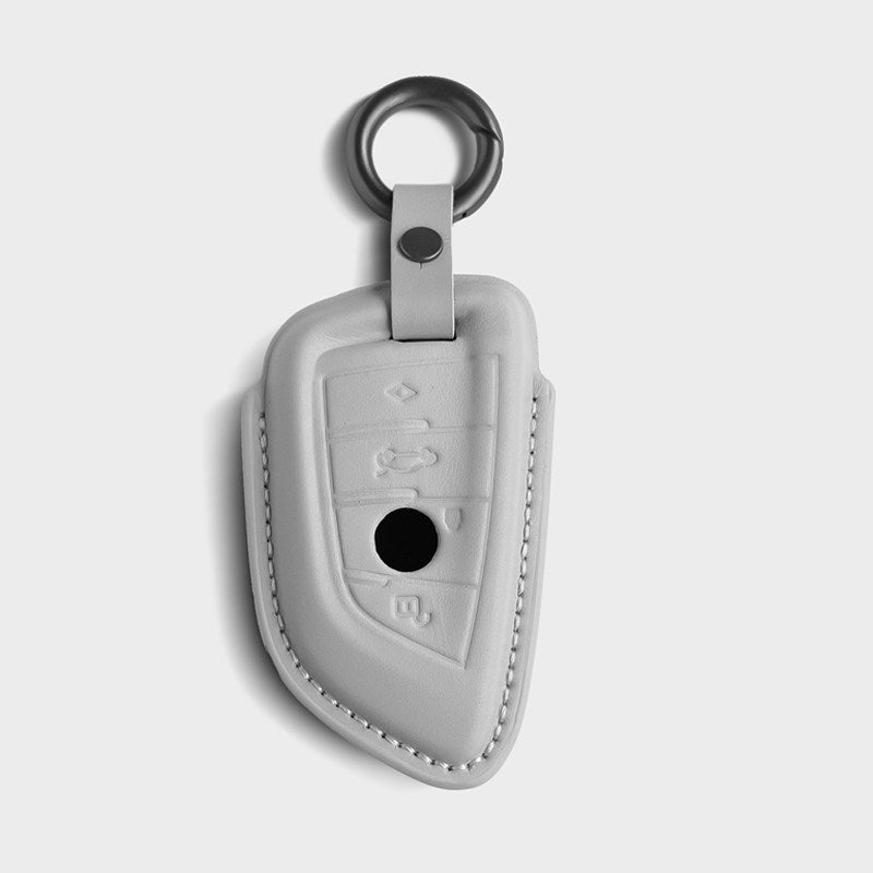 Car leather-covered shell with buckle closure