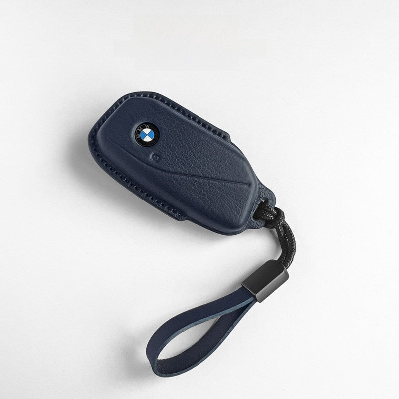 Car leather-covered shell with buckle closure