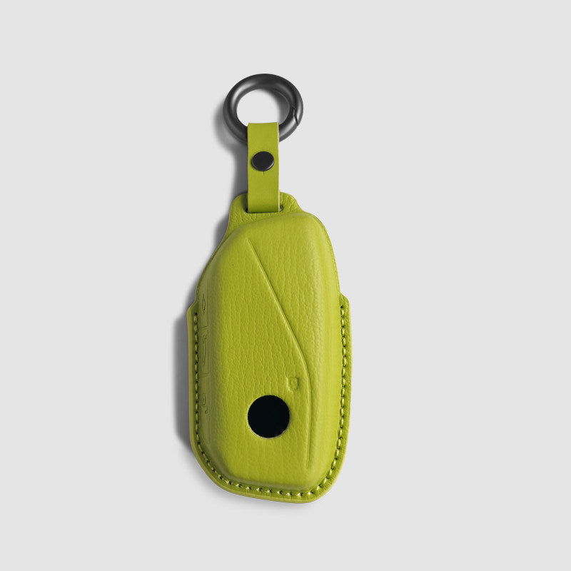 Car leather-covered shell with buckle closure