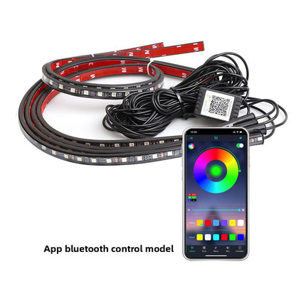 Car LED Atmosphere Light Strip with Voice Control and Bluetooth APP