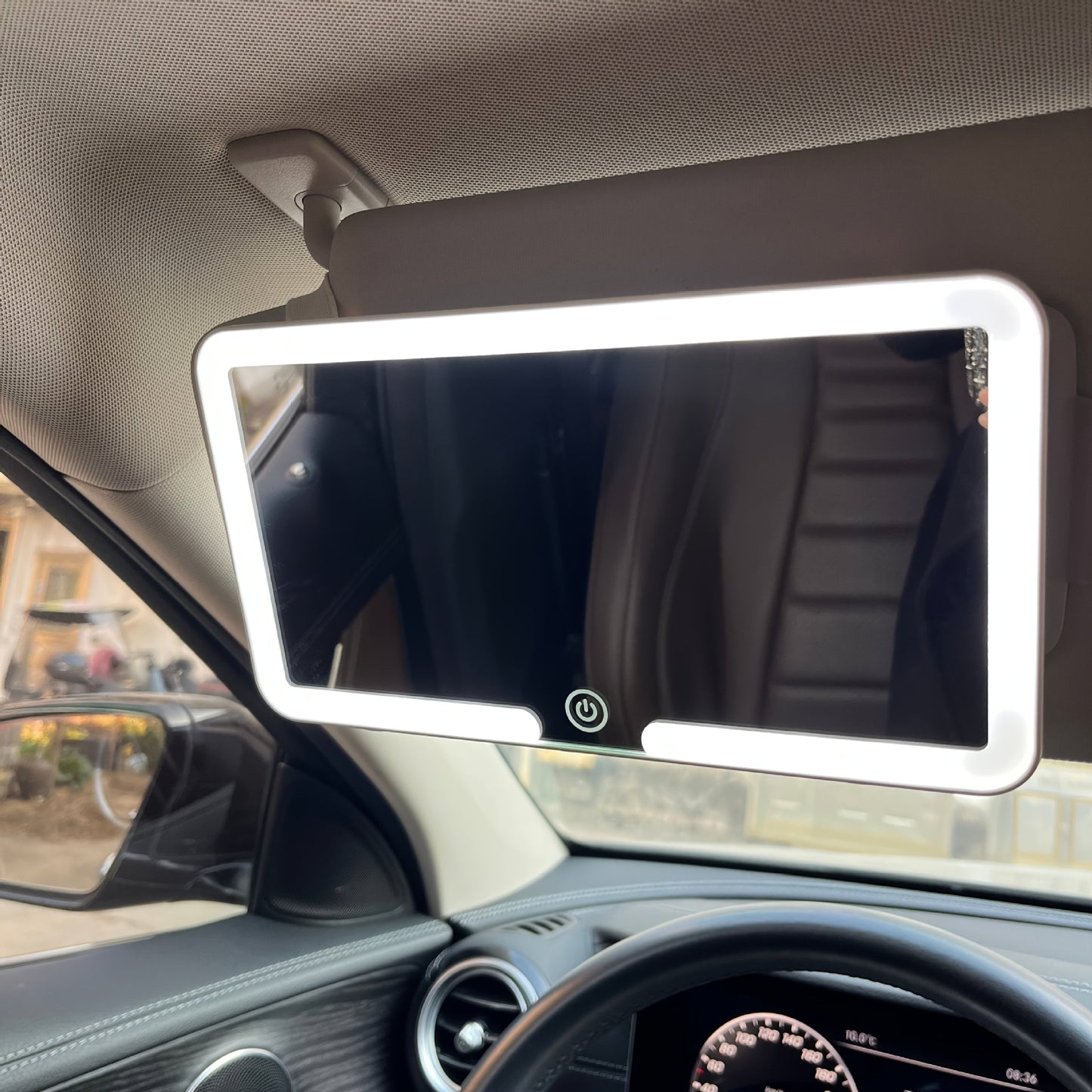 Car makeup mirror