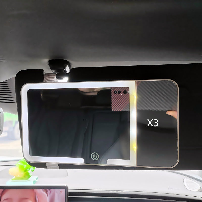 Car makeup mirror