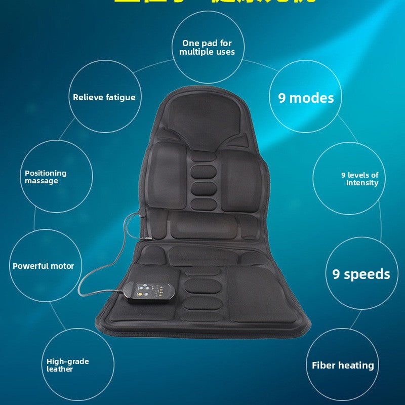 Car massage heating seat cushion