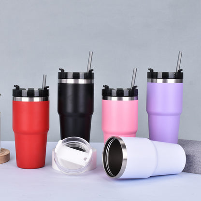 Car Mount Insulated Straw Cup