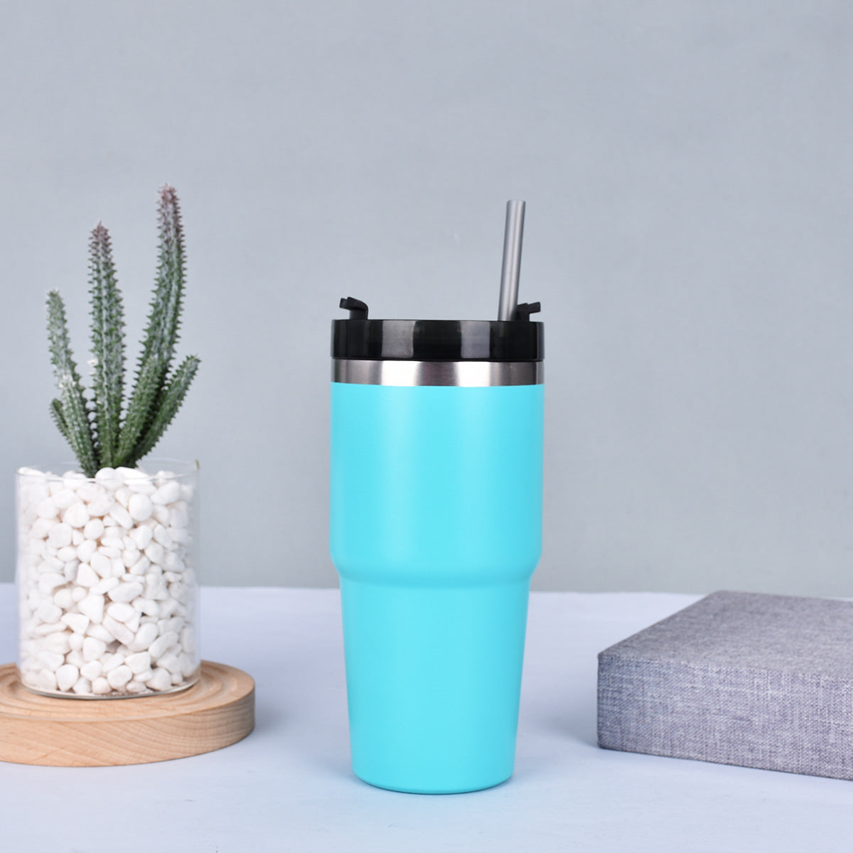 Car Mount Insulated Straw Cup