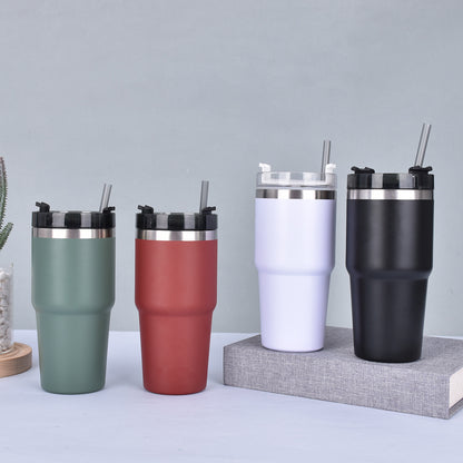 Car Mount Insulated Straw Cup