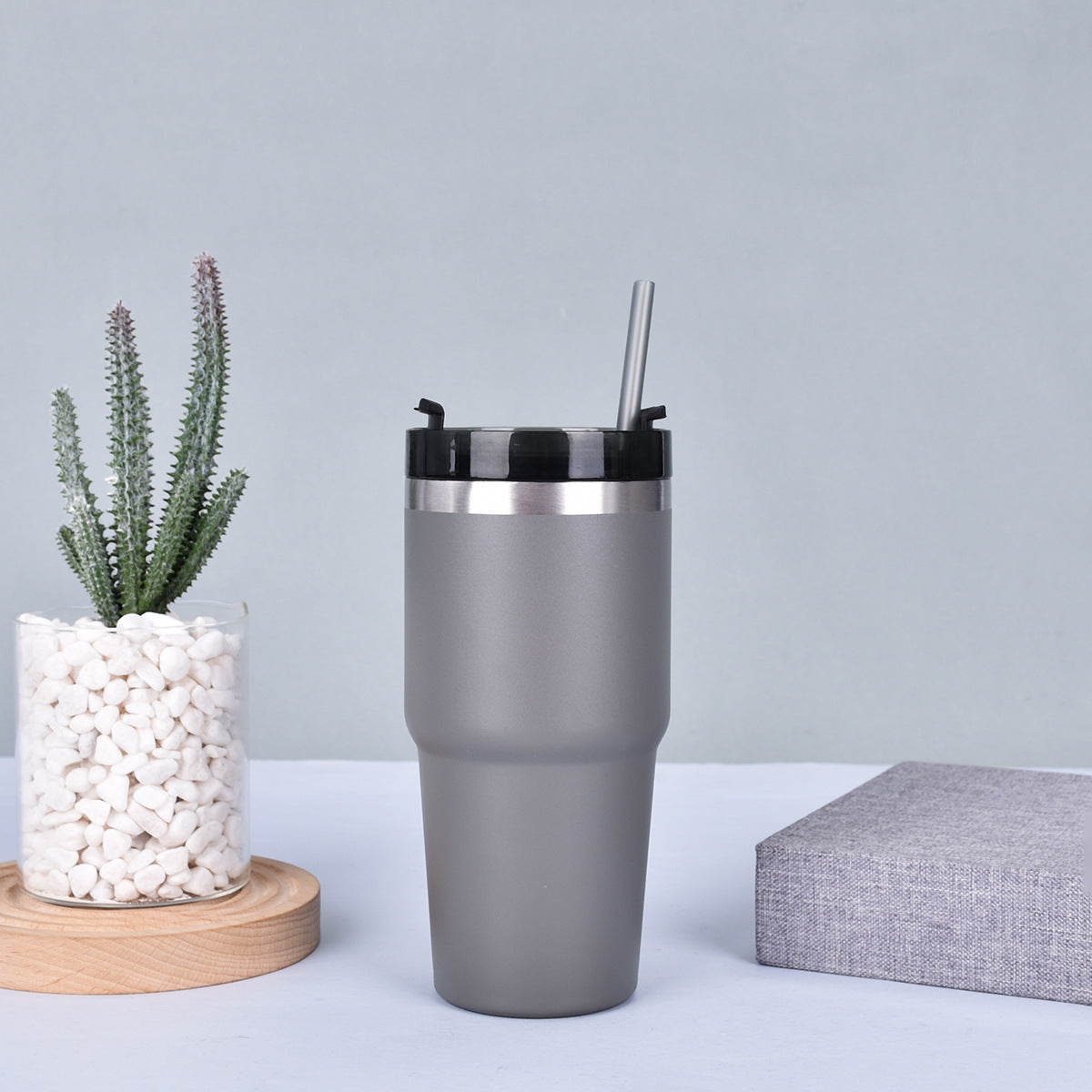 Car Mount Insulated Straw Cup