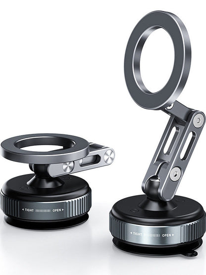 Car-Mount Vacuum-Adhesive Magnetic Phone Holder