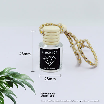 Car-mounted aromatherapy glass bottle