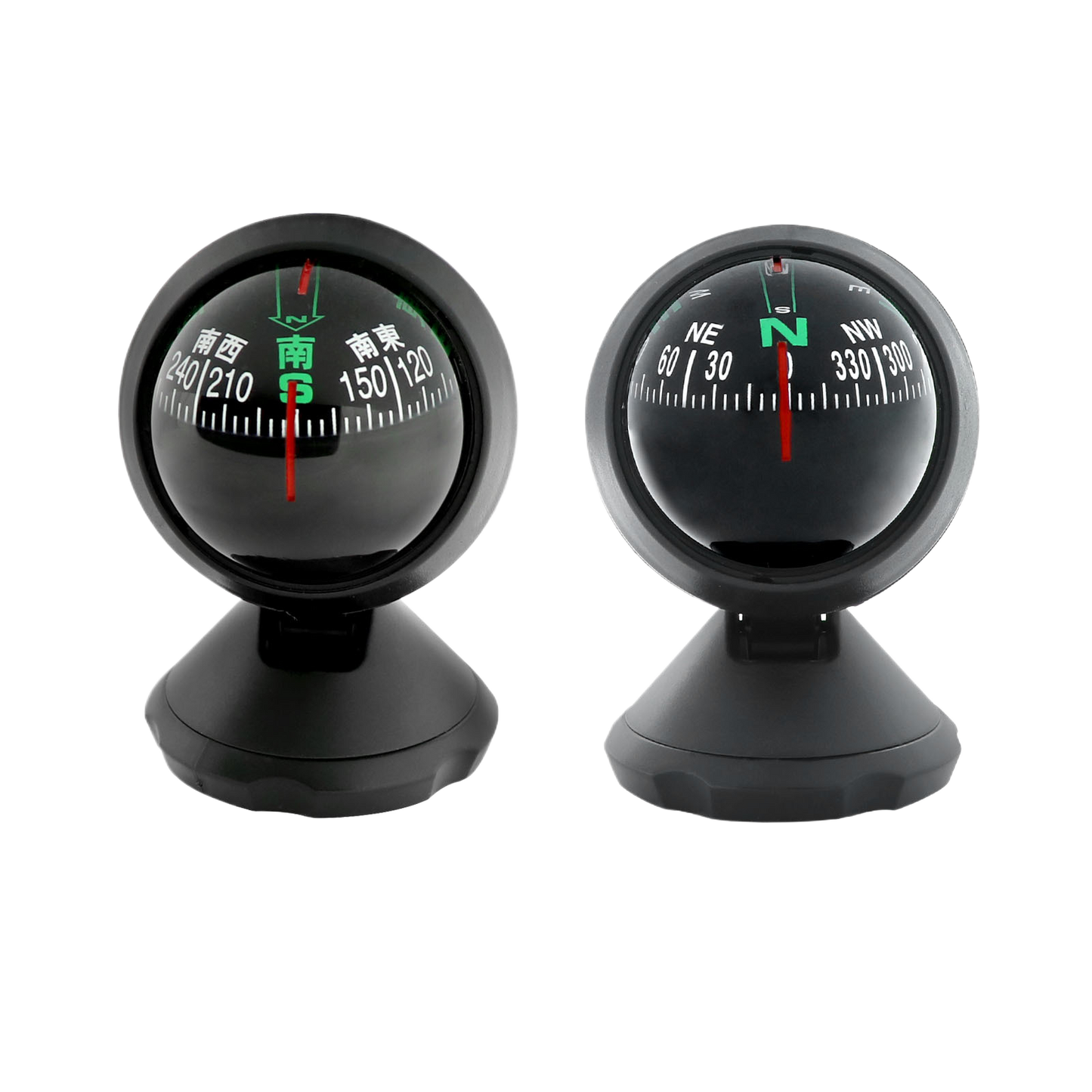 Car-mounted compass ball