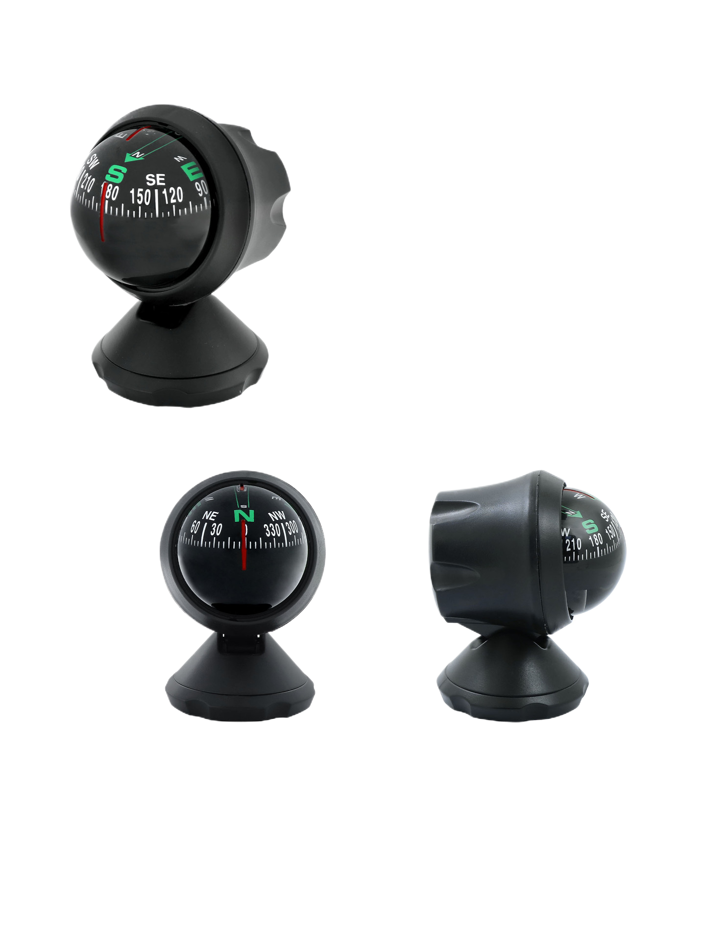 Car-mounted compass ball