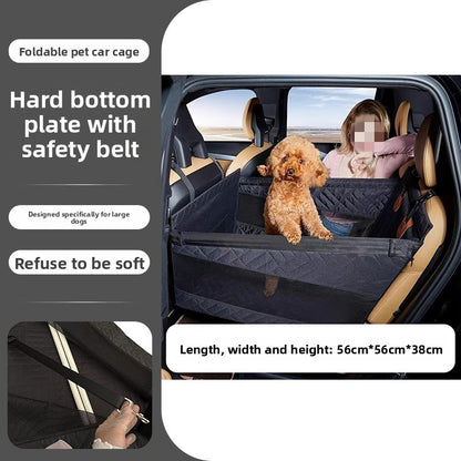 Car-Mounted Dog Bed for Large Dogs Rear Seat Pet Bed Mat