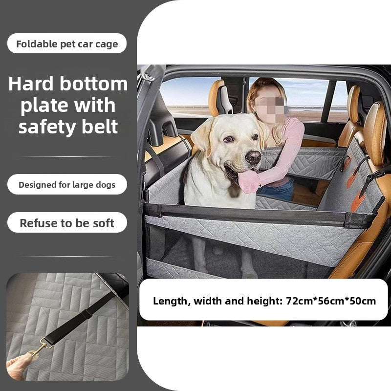 Car-Mounted Dog Bed for Large Dogs Rear Seat Pet Bed Mat