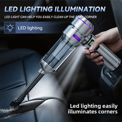 Car-Mounted Dual-Purpose Vacuum Cleaner with Digital Display