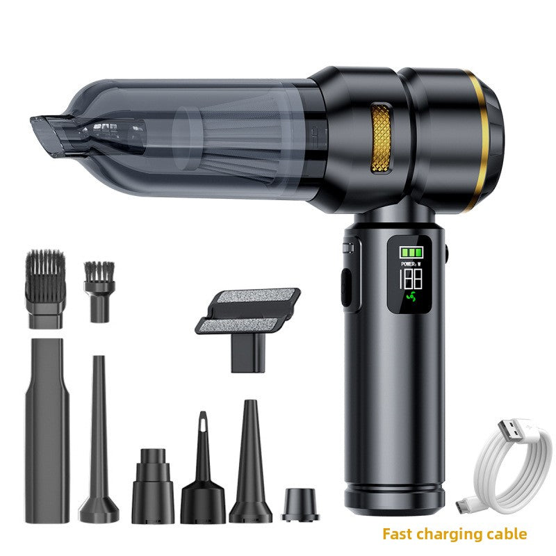 Car-Mounted Dual-Purpose Vacuum Cleaner with Digital Display