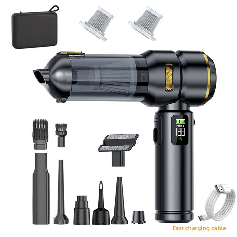 Car-Mounted Dual-Purpose Vacuum Cleaner with Digital Display