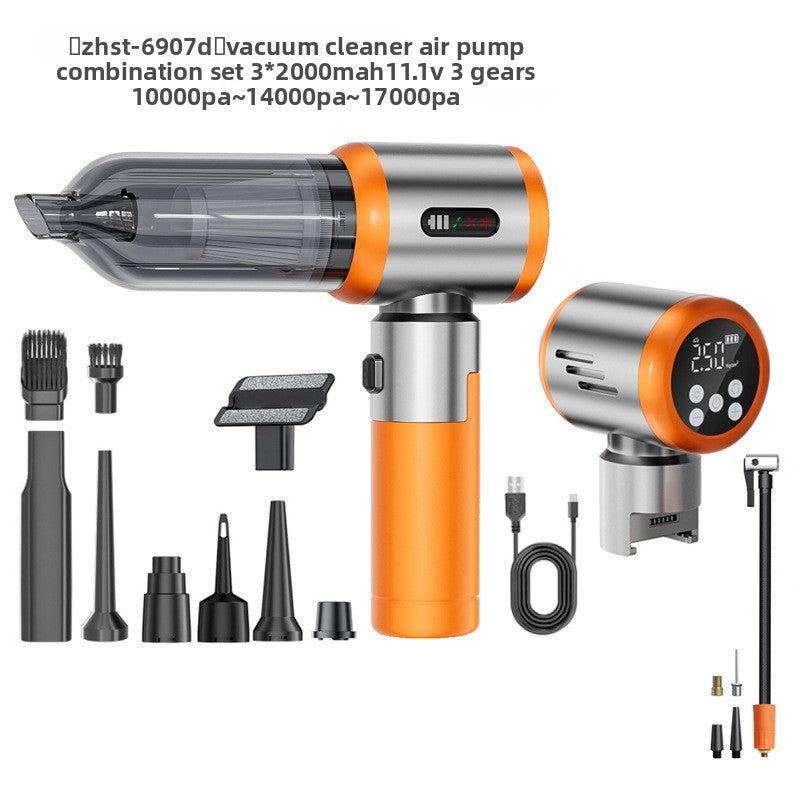 Car-Mounted Dual-Purpose Vacuum Cleaner with Digital Display