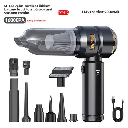 Car-Mounted Dual-Purpose Vacuum Cleaner with Digital Display