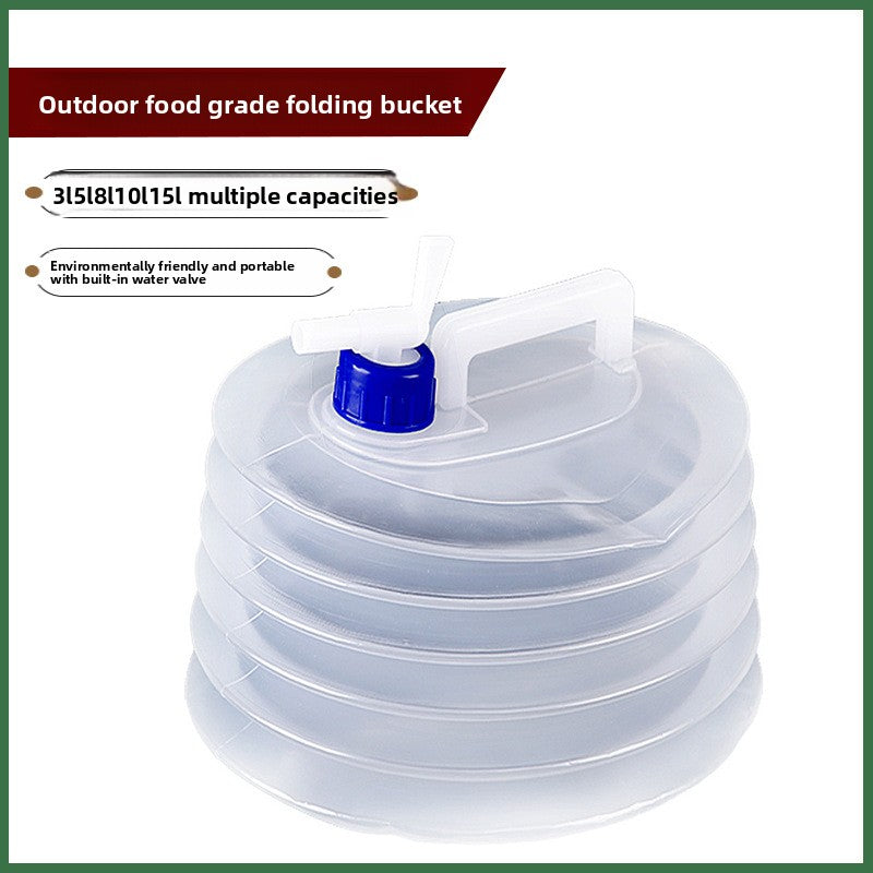 Car-mounted folding bucket