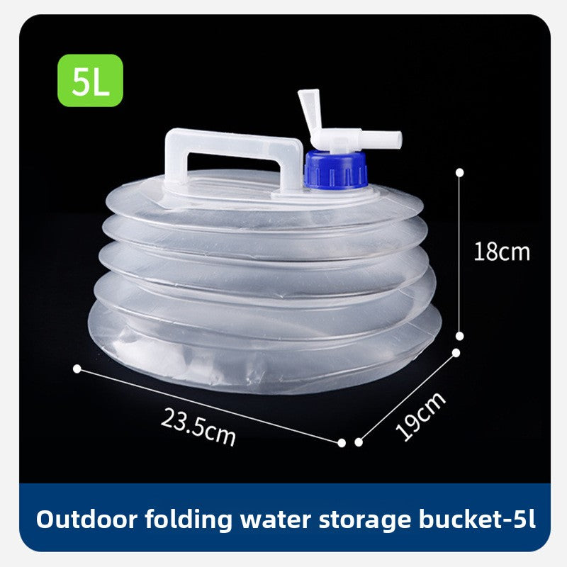 Car-mounted folding bucket